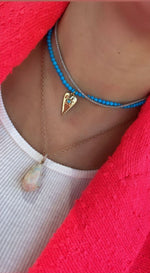 Boho Heart Turquoise Necklace