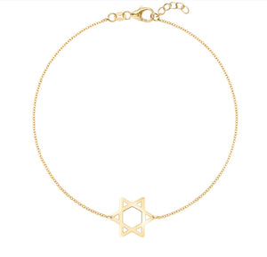 
            
                Load image into Gallery viewer, Star of David Bracelet
            
        