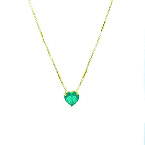
            
                Load image into Gallery viewer, emerald heart necklace
            
        