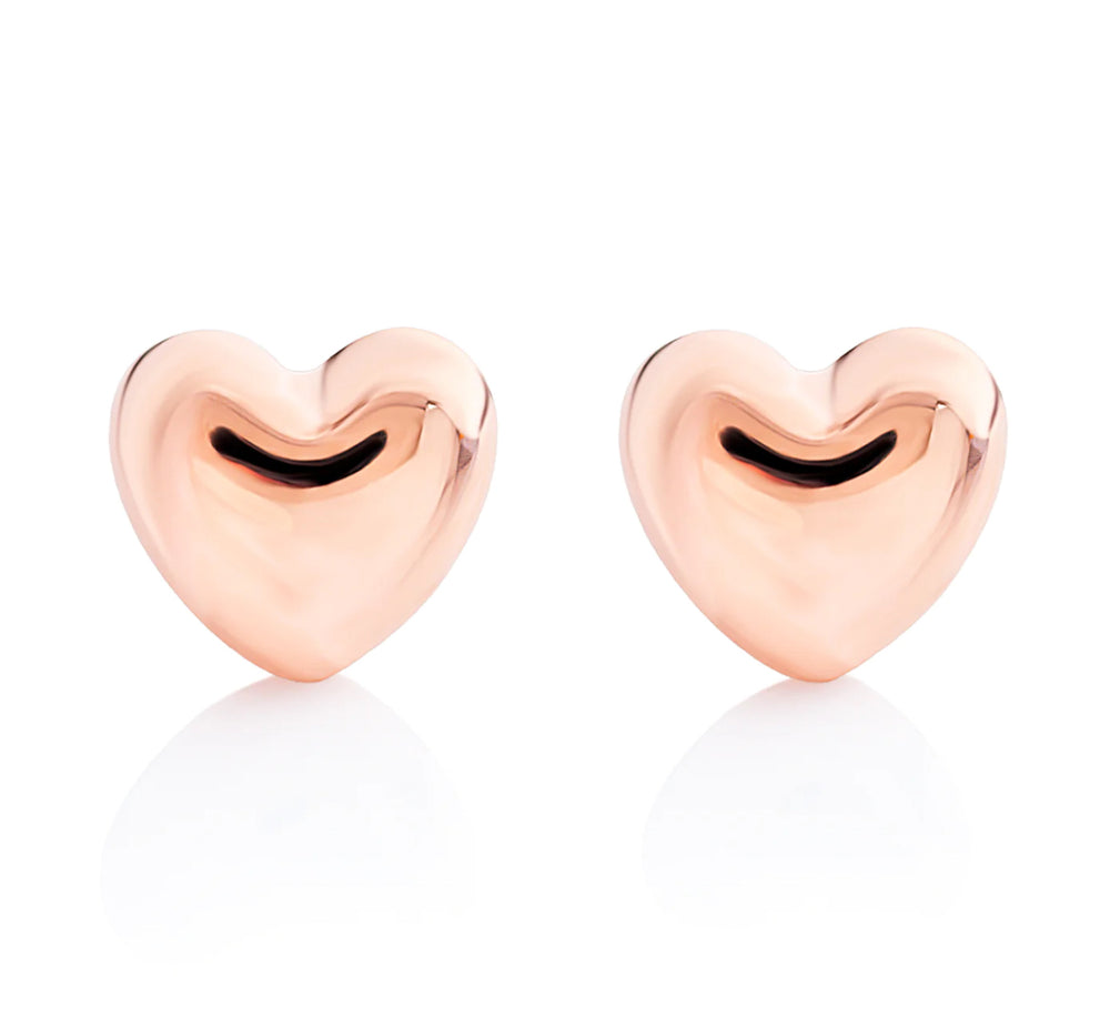 Mini Puffy Heart Earrings