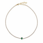 Emerald Teardrop Tennis Nacklace