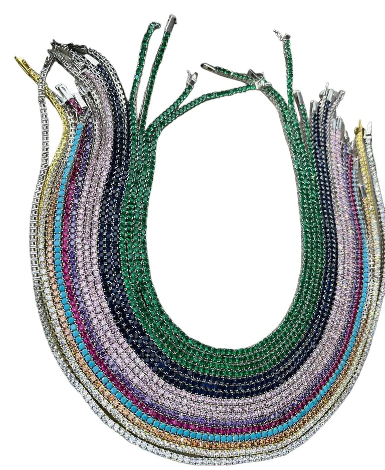 CZ  tennis necklace