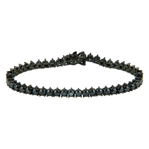 
            
                Load image into Gallery viewer, Black CZ  Tennis Bracelet
            
        