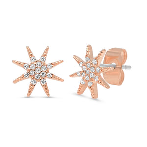 
            
                Load image into Gallery viewer, GOLD STARBURST STUD EARRINGS
            
        