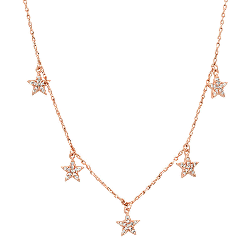 
            
                Load image into Gallery viewer, GOLD MULTISTAR CHARM 16&amp;quot; NECKLACE
            
        