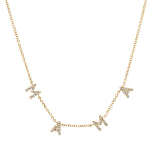 
            
                Load image into Gallery viewer, DIAMOND  MAMA NECKLACE
            
        
