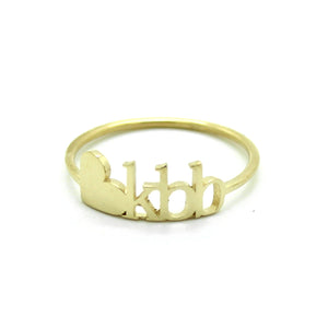 
            
                Load image into Gallery viewer, 14K GOLD CLASSIC LOVE RING
            
        