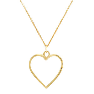 
            
                Load image into Gallery viewer, Gold Open Heart Necklace
            
        