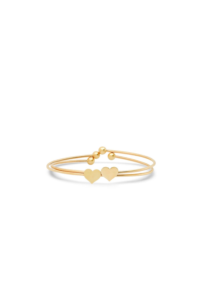 
            
                Load image into Gallery viewer, 14K GOLD HEART BANGLE
            
        