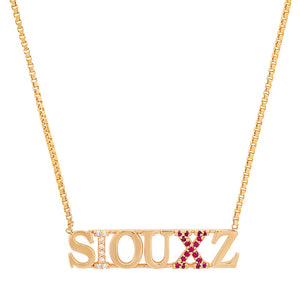 
            
                Load image into Gallery viewer, Custom Name Necklace Two Pave Letters
            
        