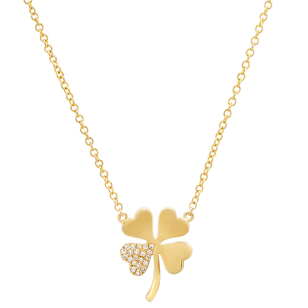 
            
                Load image into Gallery viewer, Gold Four Leaf Clover Necklace
            
        