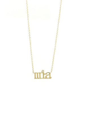 
            
                Load image into Gallery viewer, Single Diamond Name Necklace
            
        