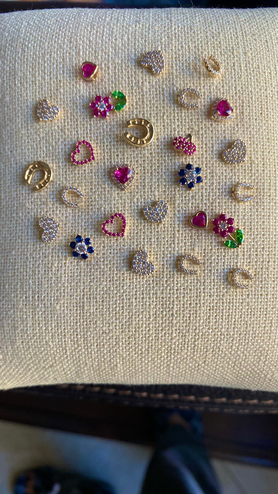 Mini Flower & Heart   earrings