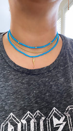 Turquoise 3 Disk Necklace